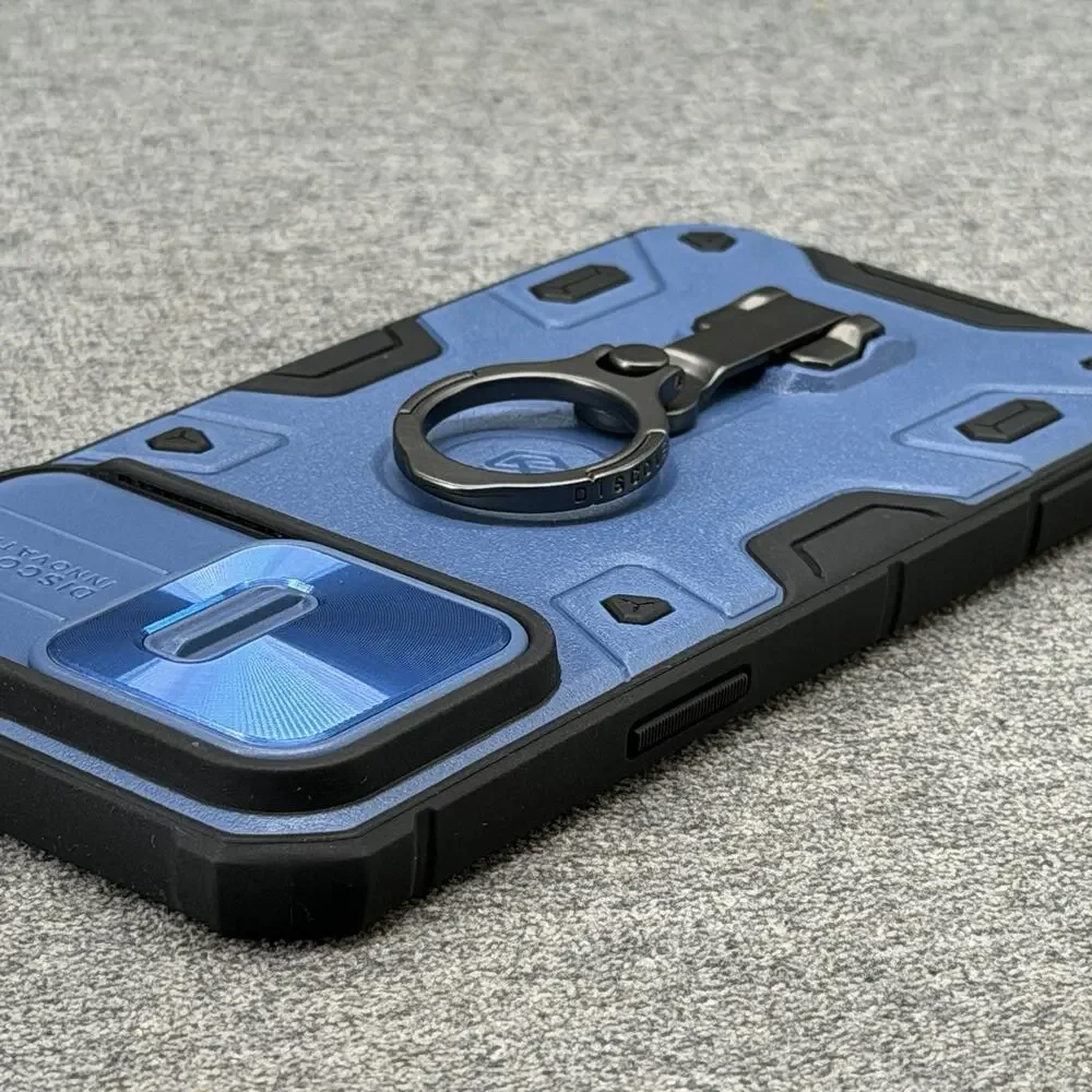 Nillkin CamShield Armor Case iPhone 14 Pro Max Blue Heavy Duty Ring Kickstand